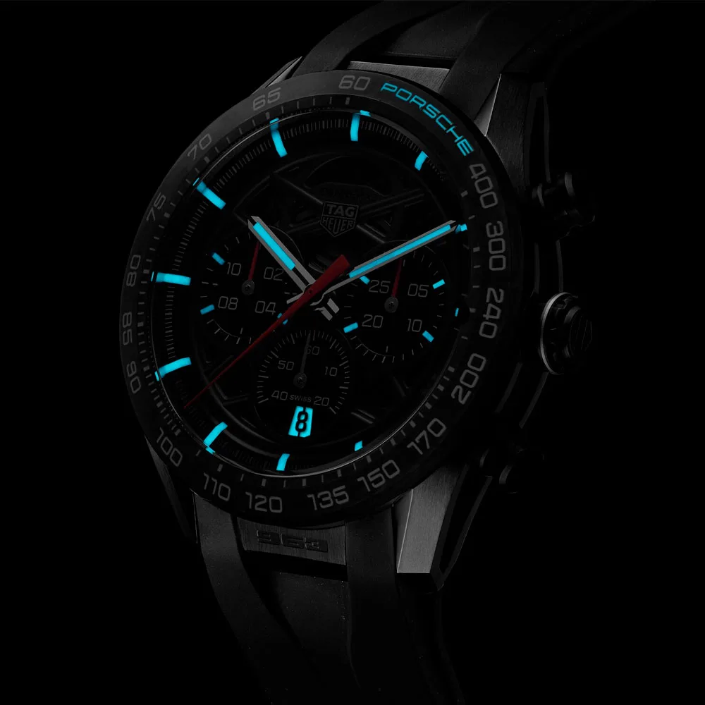 TAG Heuer CBU2010.FT6267 Carrera Chronograph Porsche 963 Skeleton Dial Watch - Image 3
