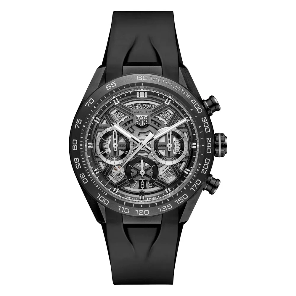 TAG Heuer CBU2080.FT6272 Carrera Chronograph Extreme Sport DLC Titanium - Ceramic Skeleton Dial Watch 3 TAG Heuer CBU2080.FT6272 Carrera Chronograph Extreme Sport DLC Titanium - Ceramic Skeleton Dial Watch