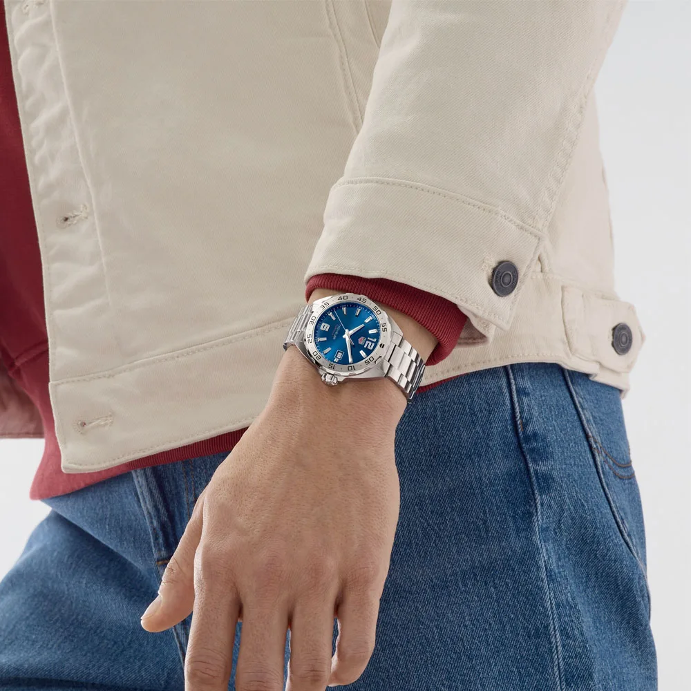 TAG Heuer WAZ1118.BA0875 Formula 1 Quartz 41 Stainless Steel Blue Dial Watch - Image 3