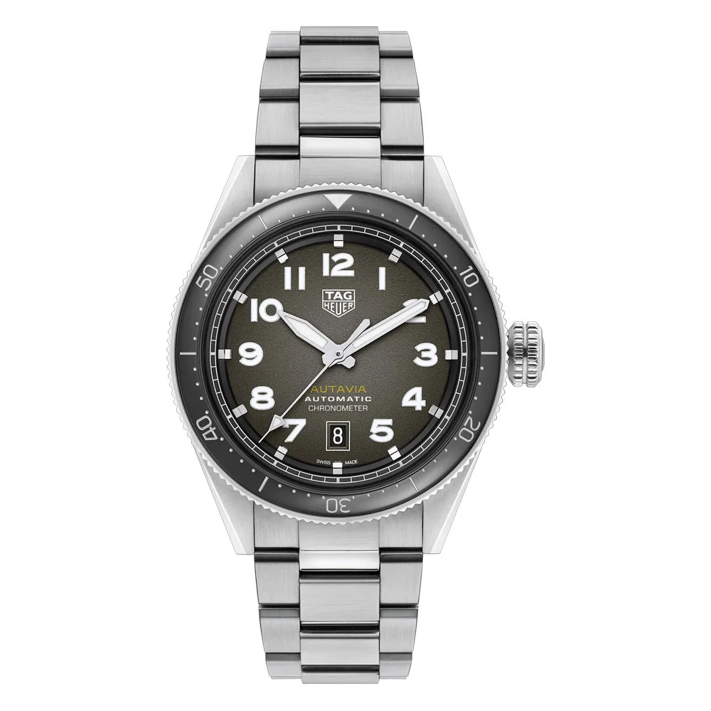 TAG Heuer WBE5114.EB0173 Autavia Calibre 5 Stainless Steel Black Dial Watch 3 TAG Heuer WBE5114.EB0173 Autavia Calibre 5 Stainless Steel Black Dial Watch