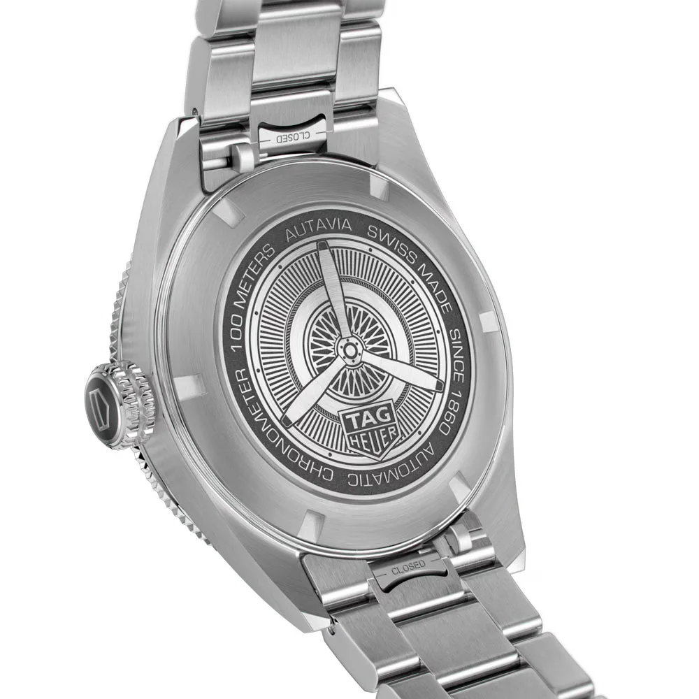 TAG Heuer WBE5114.EB0173 Autavia Calibre 5 Stainless Steel Black Dial Watch 4 TAG Heuer WBE5114.EB0173 Autavia Calibre 5 Stainless Steel Black Dial Watch - Image 2