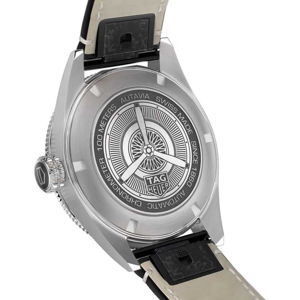 TAG Heuer WBE5114.FC8266 Autavia Calibre 5 Stainless Steel Black Dial Watch 4 TAG Heuer WBE5114.FC8266 Autavia Calibre 5 Stainless Steel Black Dial Watch - Image 2
