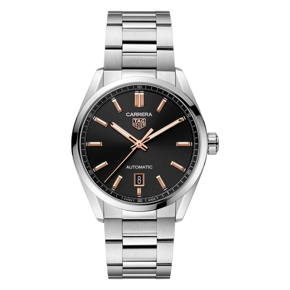 TAG Heuer WBN2113.BA0639 Carrera Automatic Stainless Steel Black Dial Watch