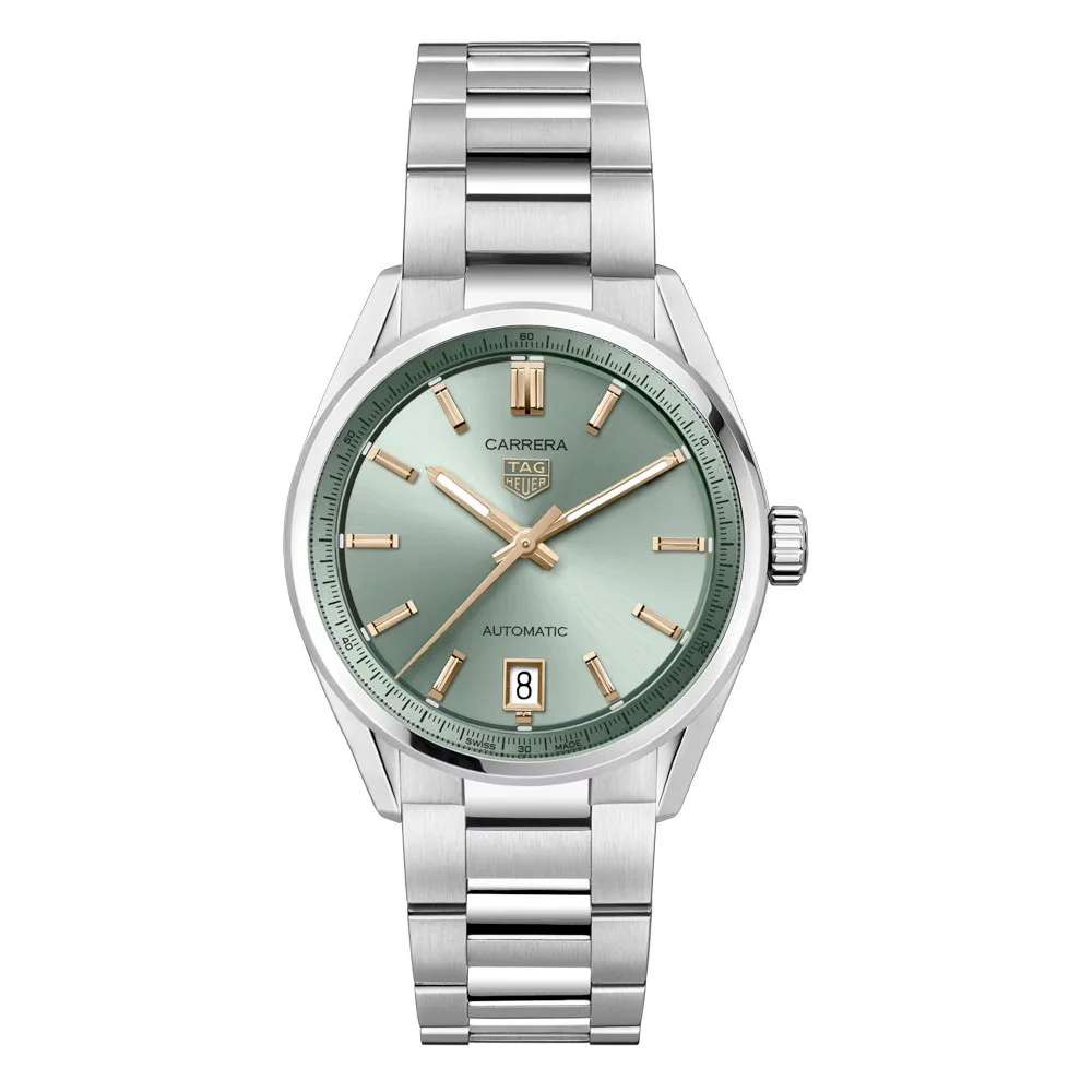 TAG Heuer WBN2312.BA0001 Carrera Date 36 Stainless Steel Green Dial Watch 3 TAG Heuer WBN2312.BA0001 Carrera Date 36 Stainless Steel Green Dial Watch