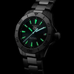TAG Heuer WBP1114.BA0000 Aquaracer Professional 200 Solargraph 40 Stainless Steel Black Dial Watch - Image 3
