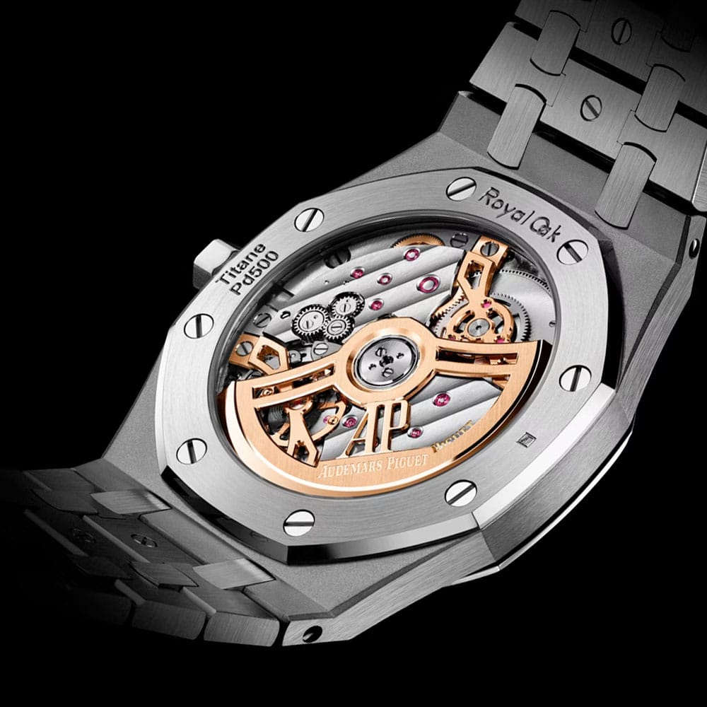 Audemars Piguet 16202Xt.oo.1240Xt.01 Royal Oak Jumbo Red Dial Titanium Watch