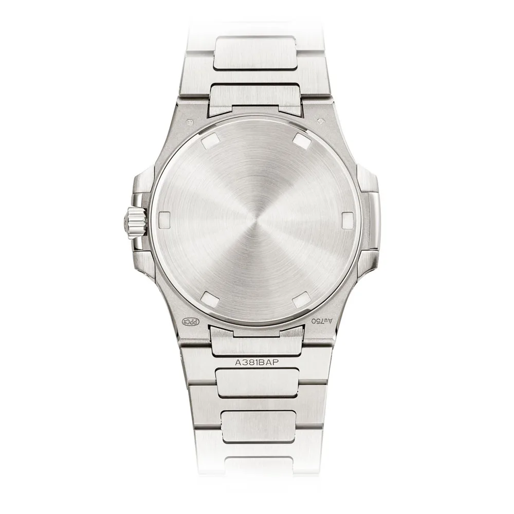 Patek Philippe 7010/1G-013 Nautilus Blue Dial 18k White Gold Diamond Bezel Ladies Watch 5 Patek Philippe 7010/1G-013 Nautilus Blue Dial 18k White Gold Diamond Bezel Ladies Watch - Image 3