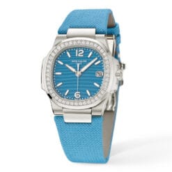 Patek Philippe 7010G-013 Nautilus Blue Dial 18k White Gold Diamond Bezel Ladies Watch 8 Patek Philippe 7010G-013 Nautilus Blue Dial 18k White Gold Diamond Bezel Ladies Watch - Image 2