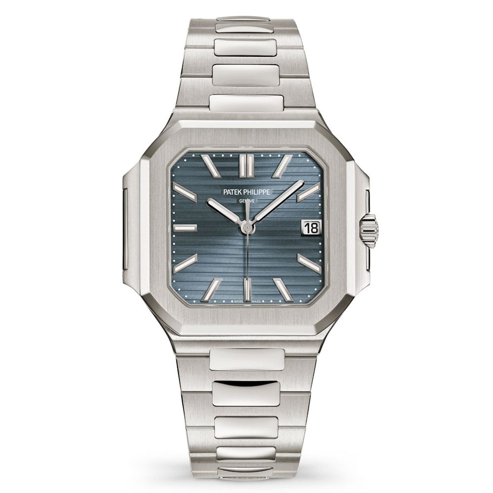 Patek Philippe 7128/1G-001 Cubitus Blue Dial White Gold Watch