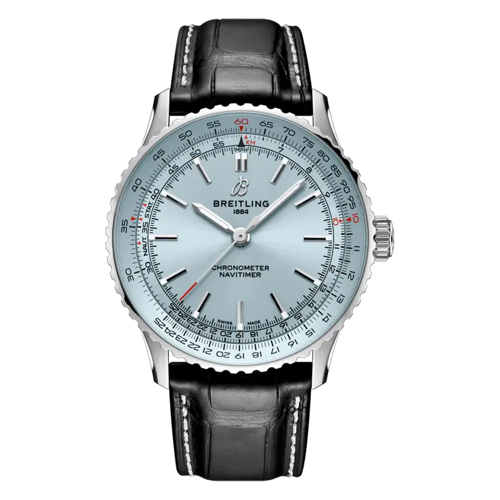 Breitling A17329171C1P1 Navitimer Automatic 41 Stainless Steel Ice Blue Dial Watch 3 Breitling A17329171C1P1 Navitimer Automatic 41 Stainless Steel Ice Blue Dial Watch