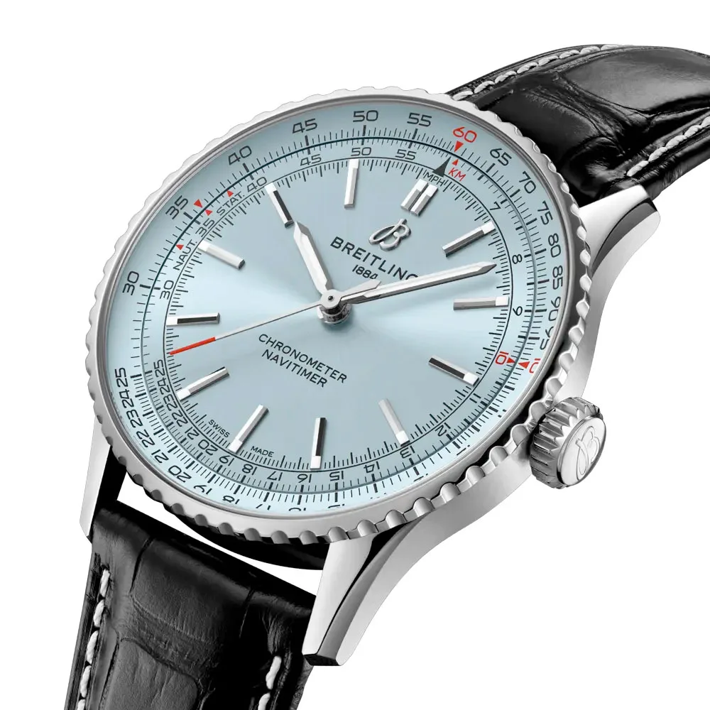Breitling A17329171C1P1 Navitimer Automatic 41 Stainless Steel Ice Blue Dial Watch 4 Breitling A17329171C1P1 Navitimer Automatic 41 Stainless Steel Ice Blue Dial Watch - Image 2