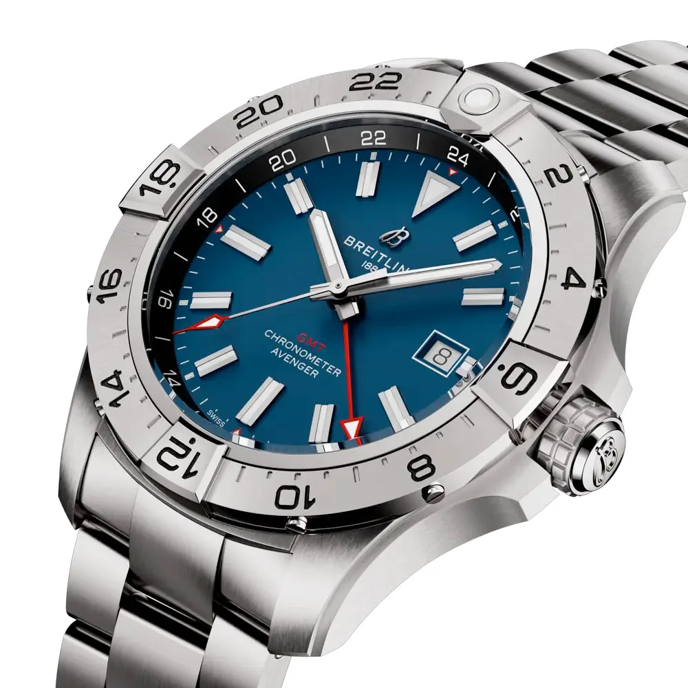 Breitling A32320101C1A1 Avenger Automatic GMT 44 Stainless Steel Blue Dial Watch 4 Breitling A32320101C1A1 Avenger Automatic GMT 44 Stainless Steel Blue Dial Watch - Image 2