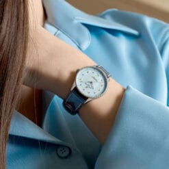 Breitling A77320171C1P1 Navitimer Quartz 32 Stainless Steel Alligator Blue Mother-of-Pearl Dial Watch - Image 3