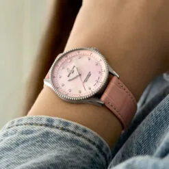 Breitling A77320D91K1P1 Navitimer Quartz 32 Stainless Steel Alligator Pink Mother-of-Pearl Dial Watch - Image 3