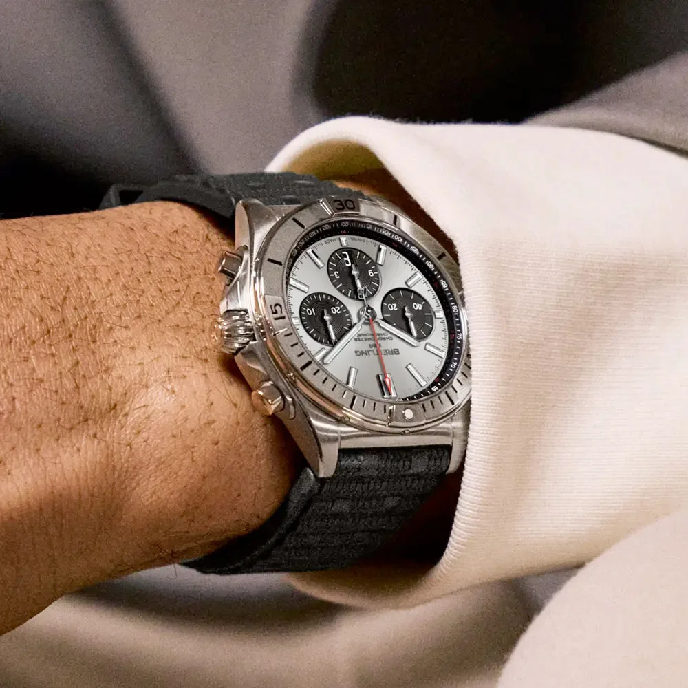 Breitling AB0134101G1S2 Chronomat B01 42 Stainless Steel Silver Dial Watch - Image 3