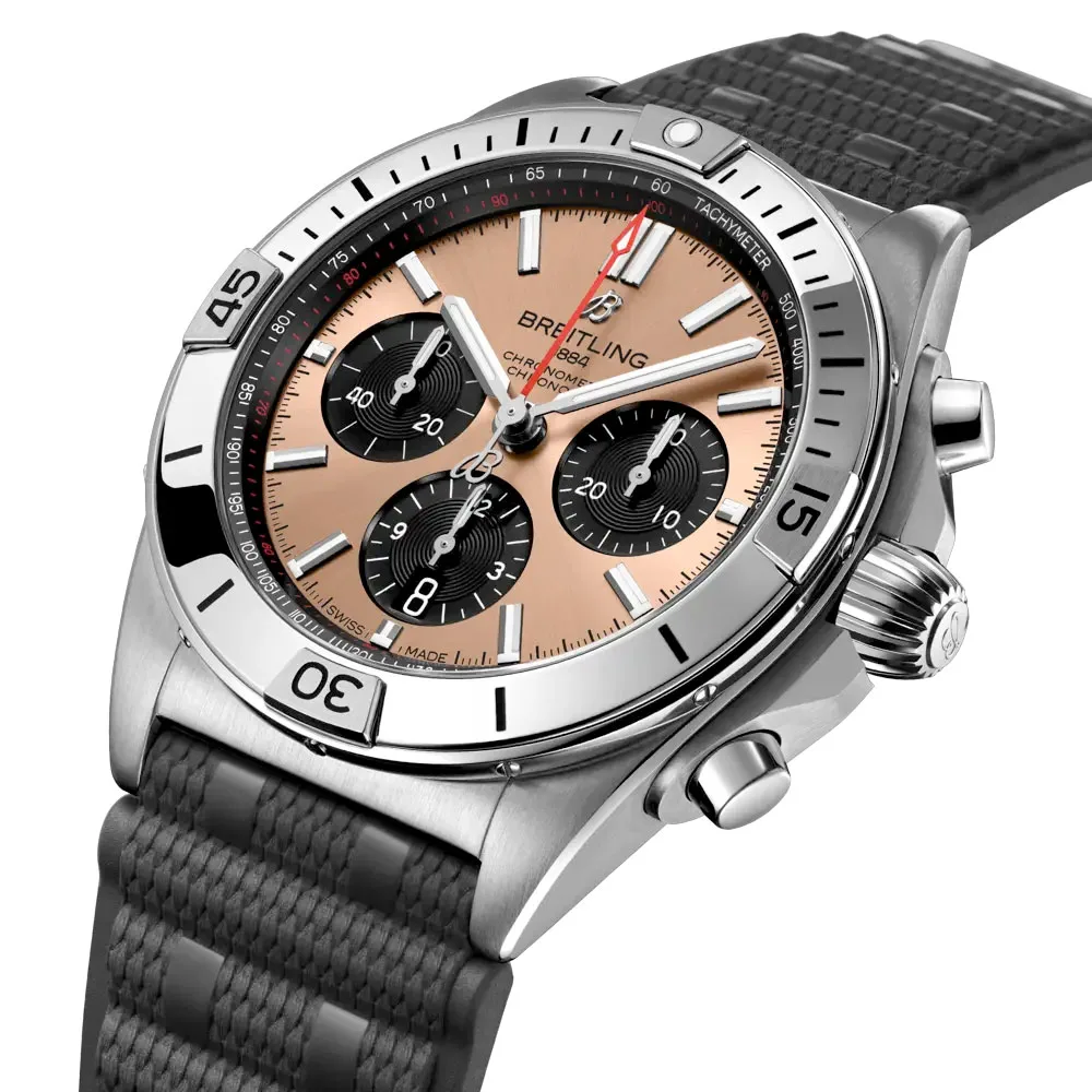 Breitling AB0134101K1S1 Chronomat B01 42 Stainless Steel Copper Dial Watch 4 Breitling AB0134101K1S1 Chronomat B01 42 Stainless Steel Copper Dial Watch - Image 2