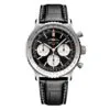 Breitling AB0138211B1P1 Navitimer B01 Chronograph 43 Stainless Steel Alligator Black Dial Watch