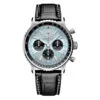 Breitling AB0138241C1P1 Navitimer B01 Chronograph 43 Stainless Steel Alligator Ice Blue Dial Watch