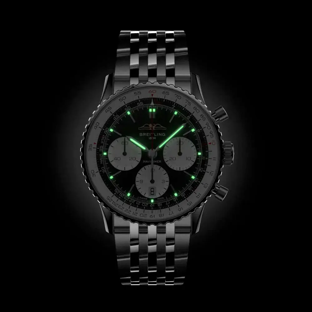 Breitling AB0139211B1A1 Navitimer B01 Chronograph 41 Stainless Steel Black Dial Watch 5 Breitling AB0139211B1A1 Navitimer B01 Chronograph 41 Stainless Steel Black Dial Watch - Image 3