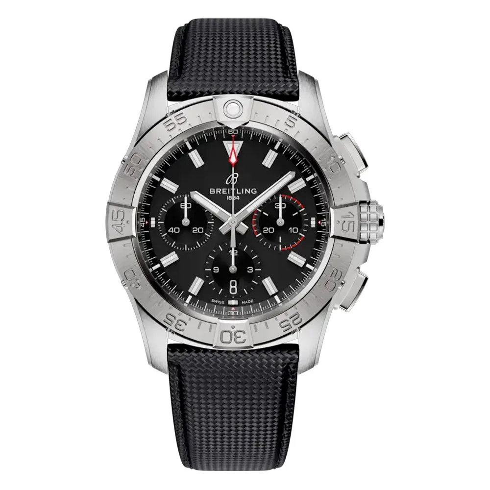 Breitling AB0146101B1X1 Avenger B01 Chronograph 42 Stainless Steel Black Dial Watch 3 Breitling AB0146101B1X1 Avenger B01 Chronograph 42 Stainless Steel Black Dial Watch
