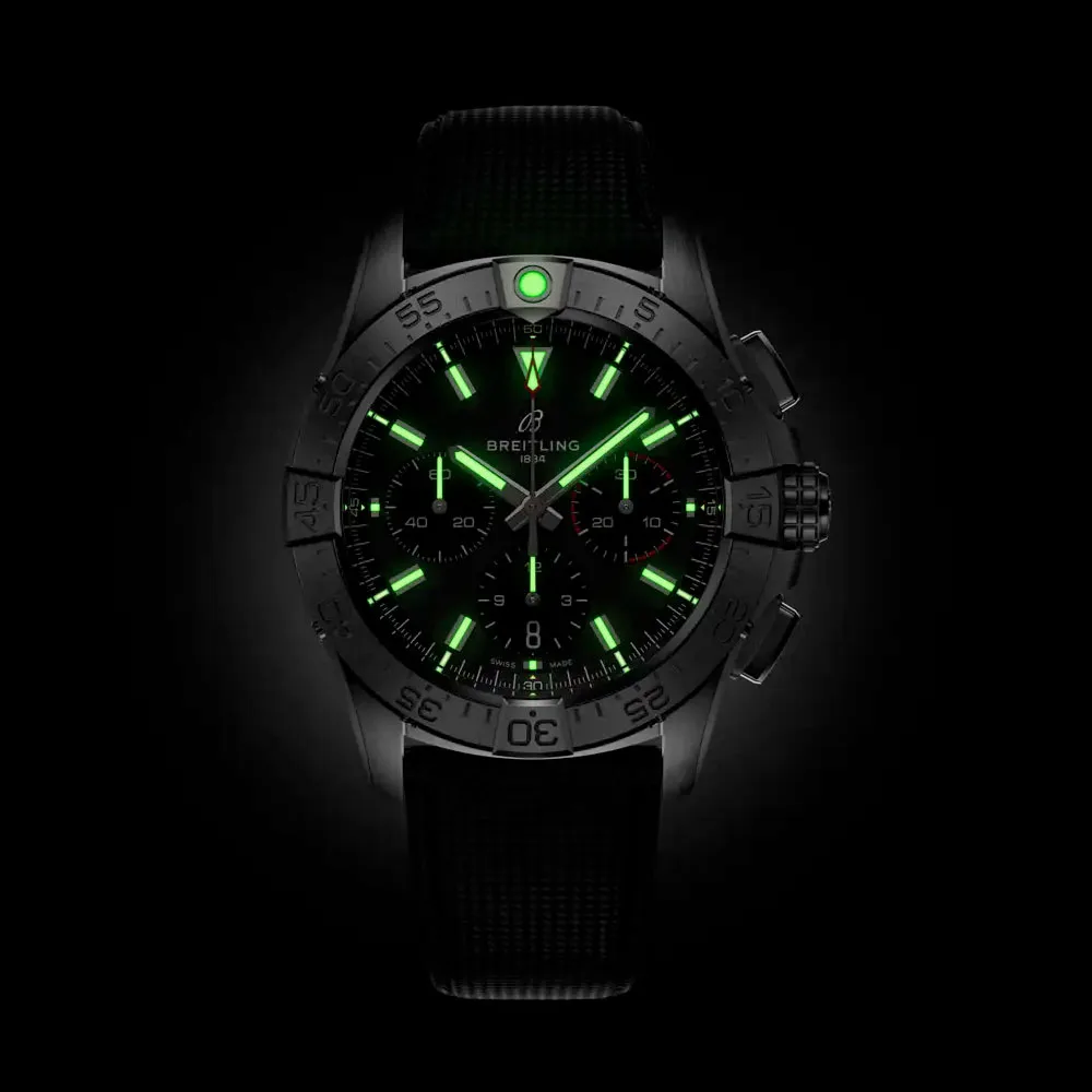 Breitling AB0146101B1X1 Avenger B01 Chronograph 42 Stainless Steel Black Dial Watch 5 Breitling AB0146101B1X1 Avenger B01 Chronograph 42 Stainless Steel Black Dial Watch - Image 3
