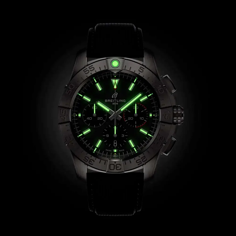 Breitling AB0147101B1X1 Avenger B01 Chronograph 44 Stainless Steel Black Dial Watch 5 Breitling AB0147101B1X1 Avenger B01 Chronograph 44 Stainless Steel Black Dial Watch - Image 3