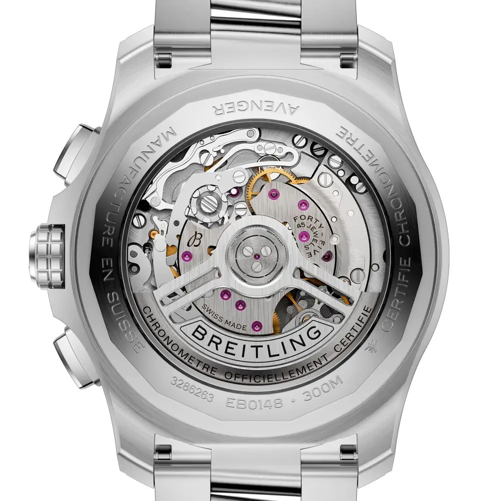 Breitling EB0148101C1E1 Super Avenger B01 Chronograph 46 Titanium Blue Dial Watch 4 Breitling EB0148101C1E1 Super Avenger B01 Chronograph 46 Titanium Blue Dial Watch - Image 2
