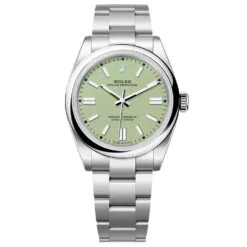 Rolex 134300-0006 Oyster Perpetual Pistachio Dial 41mm Stainless Steel Watch