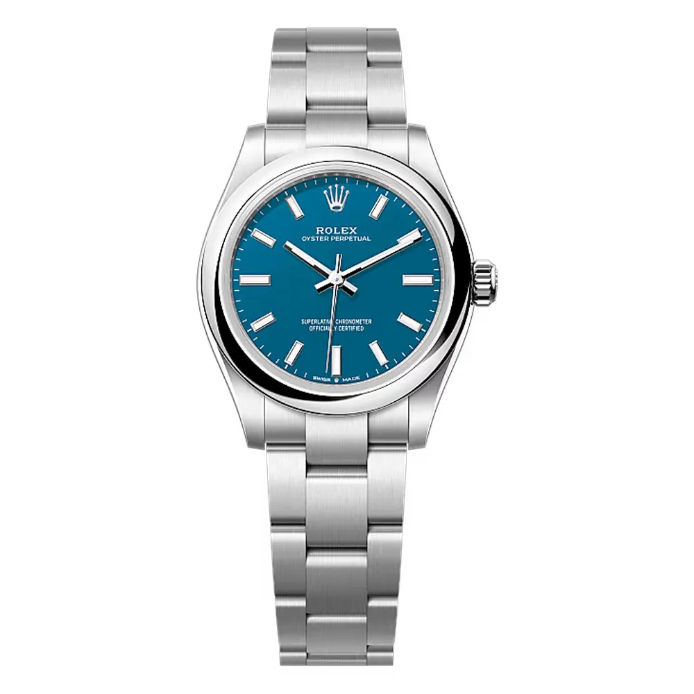 Rolex 277200-0017 Oyster Perpetual 31mm Stainless Steel Blue Dial Watch