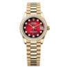 Rolex 278288RBR-0041 Datejust 31mm Yellow Gold - Diamond President Red Gradient Dial Watch 2 Rolex 278288RBR-0041 Datejust 31mm Yellow Gold - Diamond President Red Gradient Dial Watch