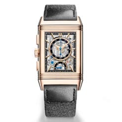 Jaeger-LeCoultre Q389257J Reverso Tribute Chronograph Pink Gold Black Dial Watch - Image 2