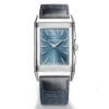 Jaeger-LeCoultre Q389848J Reverso Tribute Chronograph Stainless Steel Blue Dial Watch