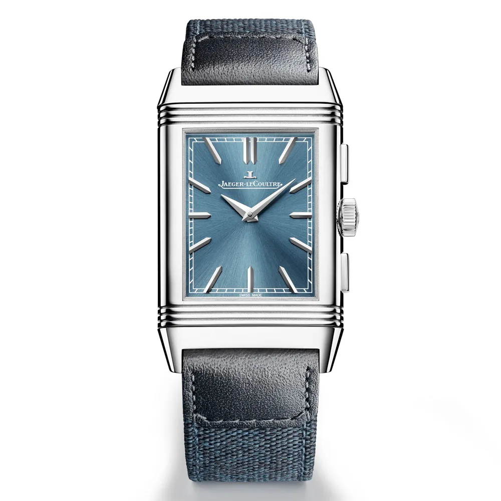 Jaeger-LeCoultre Q389848J Reverso Tribute Chronograph Stainless Steel Blue Dial Watch 3 Jaeger-LeCoultre Q389848J Reverso Tribute Chronograph Stainless Steel Blue Dial Watch