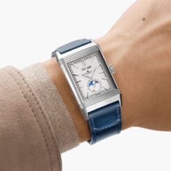 Jaeger-LeCoultre Q3918420 Reverso Tribute Duoface Calendar Stainless Steel Silver Dial Watch - Image 3