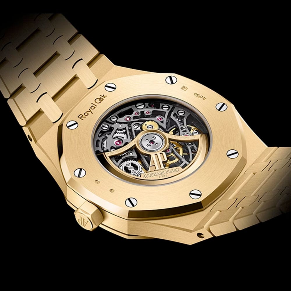 Audemars Piguet 15407BA.OO.1220BA.01 Royal Oak Double Balance Wheel Openworked Yellow Gold Skeleton Dial Watch 4 Audemars Piguet 15407BA.OO.1220BA.01 Royal Oak Double Balance Wheel Openworked Yellow Gold Skeleton Dial Watch - Image 2