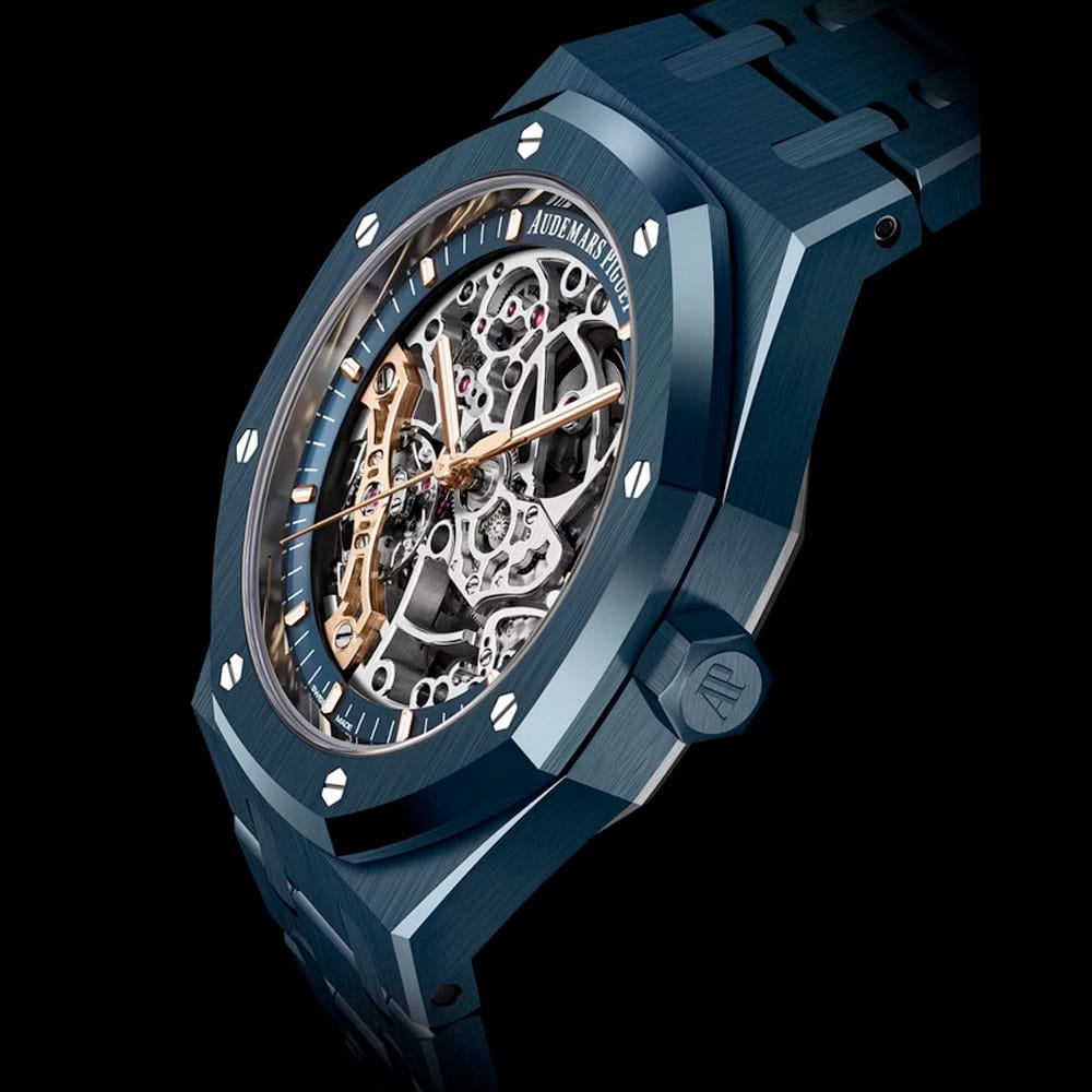 Audemars Piguet 15416Cd.oo.1225Cd.01 Royal Oak Double Balance Wheel Openworked Ceramic Skeleton Dial Watch - Image 3