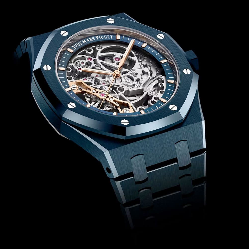 Audemars Piguet 15416Cd.oo.1225Cd.01 Royal Oak Double Balance Wheel Openworked Ceramic Skeleton Dial Watch - Image 2