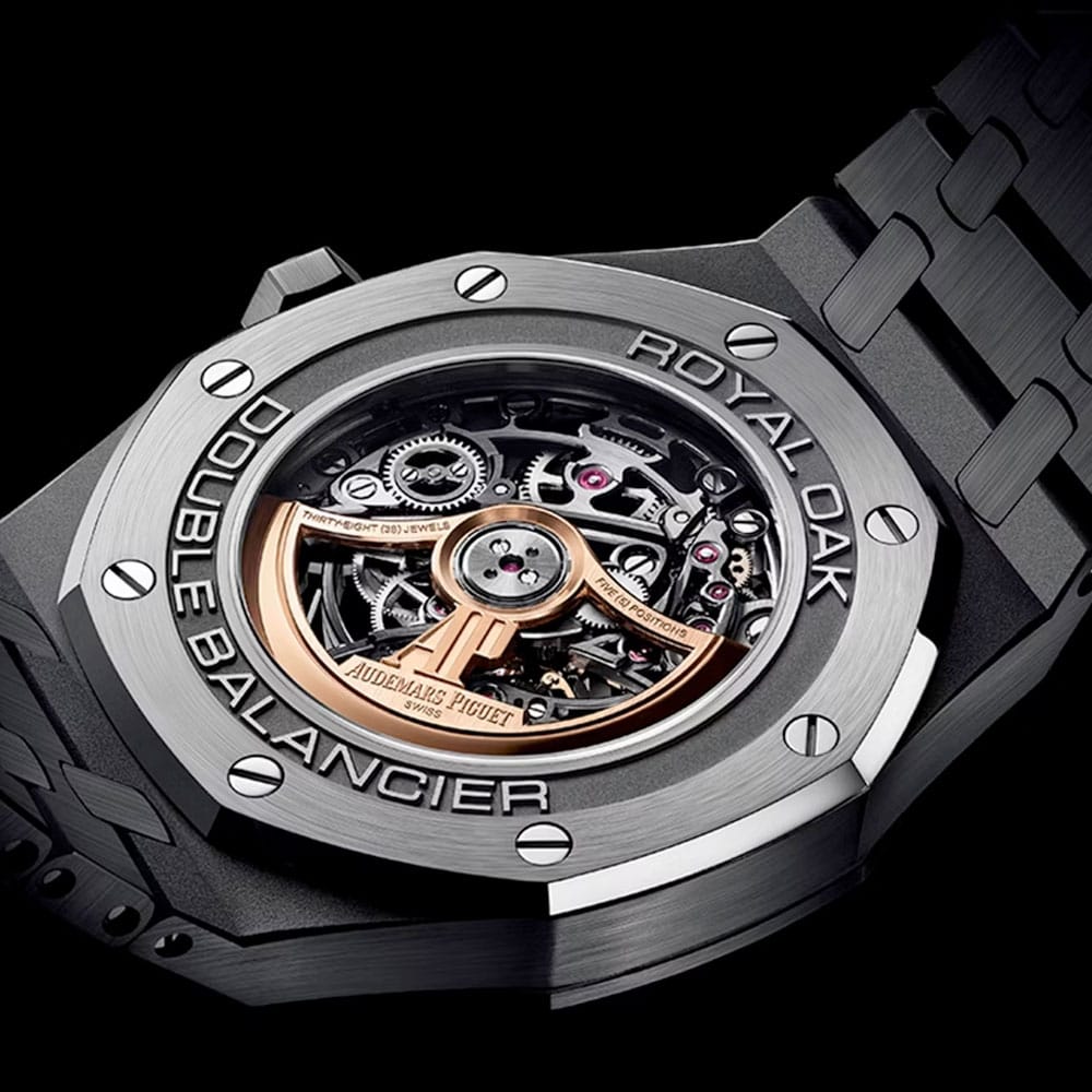 Audemars Piguet 15416Ce.oo.1225Ce.02 Royal Oak Double Balance Wheel Openworked Ceramic Skeleton Dial Watch - Image 2
