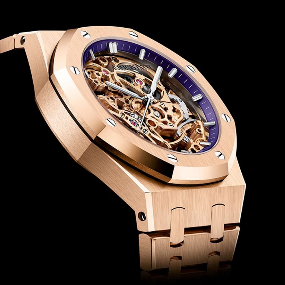 Audemars Piguet 15467OR.OO.1256OR.02 Royal Oak Double Balance Wheel Openworked Pink Gold Skeleton Dial Watch 4 Audemars Piguet 15467OR.OO.1256OR.02 Royal Oak Double Balance Wheel Openworked Pink Gold Skeleton Dial Watch - Image 2