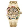 Audemars Piguet 15468BA.YG.1259BA.01-B Royal Oak Double Balance Wheel Openworked Frosted Yellow Gold - Rainbow Dial Watch 2 Audemars Piguet 15468BA.YG.1259BA.01-B Royal Oak Double Balance Wheel Openworked Frosted Yellow Gold - Rainbow Dial Watch