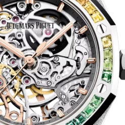 Audemars Piguet 15468BC.YG.1259BC.01-B Royal Oak Double Balance Wheel Openworked Frosted White Gold - Rainbow Dial Watch 6 Audemars Piguet 15468BC.YG.1259BC.01-B Royal Oak Double Balance Wheel Openworked Frosted White Gold - Rainbow Dial Watch - Image 2