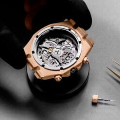 Audemars Piguet 26240OR.OO.1320OR.08 Royal Oak Selfwinding Chronograph Pink Gold Green Dial Watch - Image 3