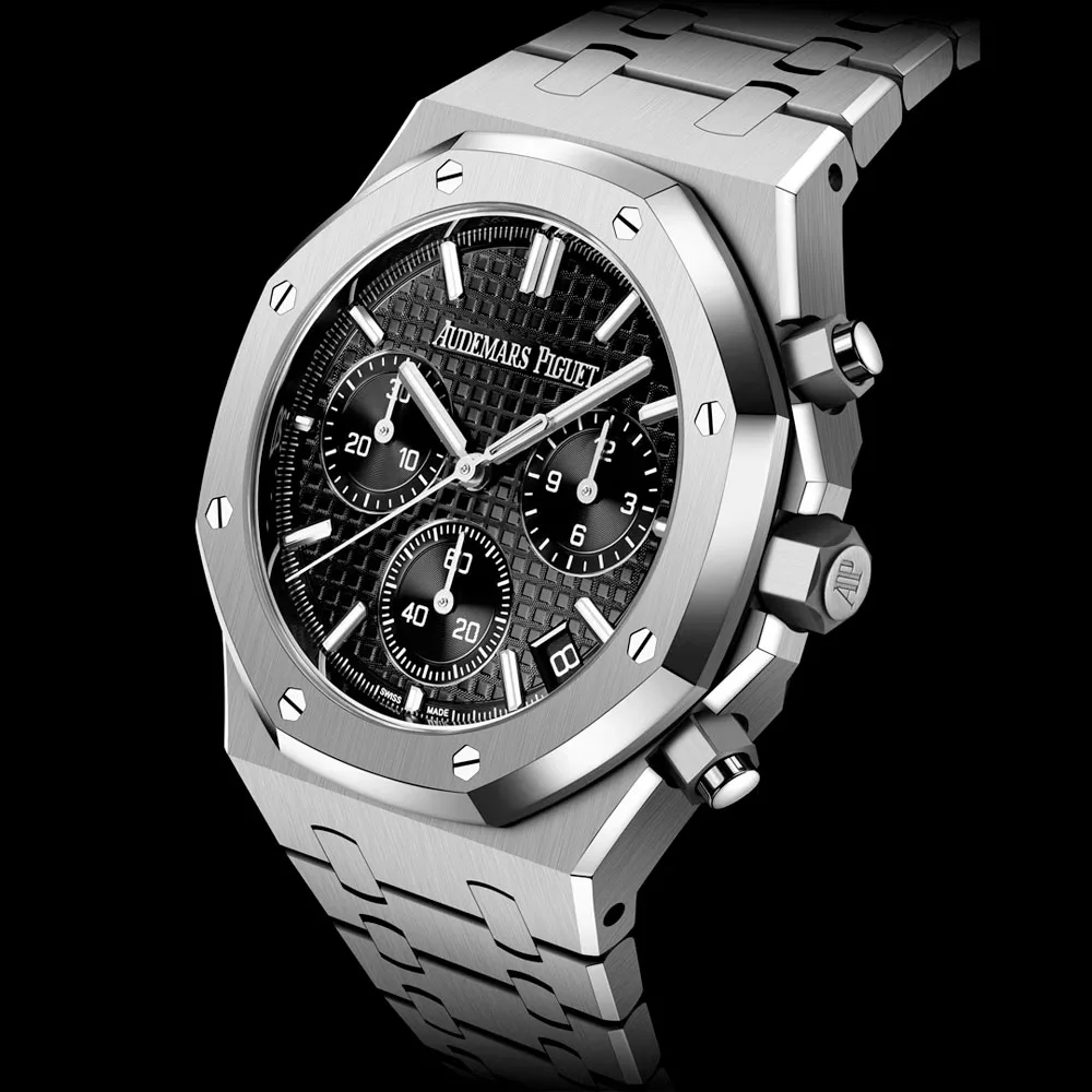 Audemars Piguet 26240ST.OO.1320ST.06 Royal Oak Selfwinding Chronograph Stainless Steel Black Dial Watch - Image 3