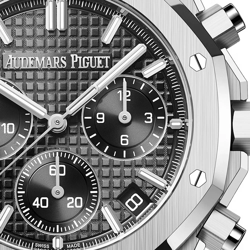 Audemars Piguet 26240ST.OO.1320ST.06 Royal Oak Selfwinding Chronograph Stainless Steel Black Dial Watch - Image 2