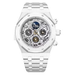 Audemars Piguet 26605CB.OO.1248CB.01 Royal Oak Grande Complication White Ceramic Skeleton Dial Watch