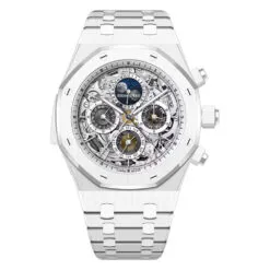 Audemars Piguet 26605CB.OO.1248CB.01 Royal Oak Grande Complication White Ceramic Skeleton Dial Watch