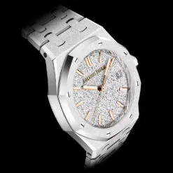 Audemars Piguet 77450BC.GG.1361BC.01 Royal Oak Selfwinding Frosted White Gold Crystal Sand Dial Watch 6 Audemars Piguet 77450BC.GG.1361BC.01 Royal Oak Selfwinding Frosted White Gold Crystal Sand Dial Watch - Image 2