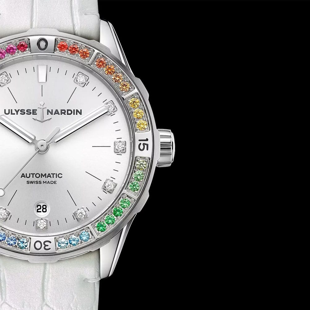 Ulysse Nardin 8163-182B1LE-1A-RAIN/1A Lady Diver Rainbow 39mm Silver Dial Watch 4 Ulysse Nardin 8163-182B1LE-1A-RAIN/1A Lady Diver Rainbow 39mm Silver Dial Watch - Image 2