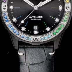 Ulysse Nardin 8163-182B1LE-2A-RAIN/1A Lady Diver Rainbow 39mm Black Dial Watch - Image 3