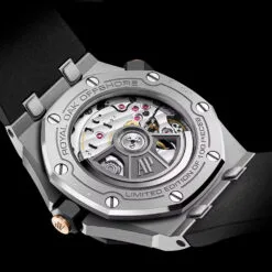 Audemars Piguet 15720CN.OO.A002CA.02 Royal Oak Offshore Diver White Gold Smoked Red Dial Watch - Image 2